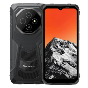  Blackview FORT 1, 6 Go + 256 Go, écran 6,56 pouces, Android 15, processeur Unisoc UMS9230E T615 Octa Core, réseau : 4G, OTG, NFC (noir) SB997B567-20